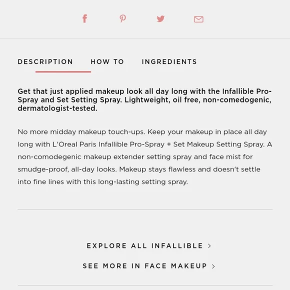 Free w/ Bundle L'OREAL PARIS - Infallible Pro Spray & Set - Picture 3 of 16